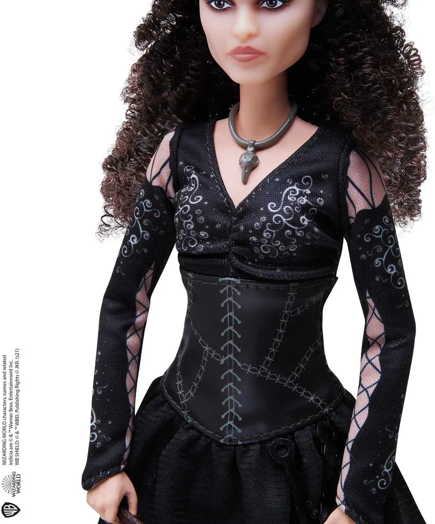 Harry Potter Bellatrix Lestrange Puppe (ca. 25 Cm) Mit Zauberstab, Geschenk Für Kinder Ab 6 Jahren – Bild 3