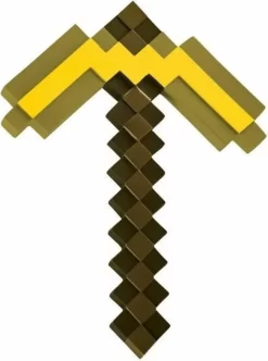 JAKKS PACIFIC - Minecraft Spitzhacke -Gold - Kunststoff - 50 Cm