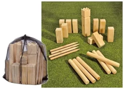 Kubb Spiel Wurfspiel Rasenschach Wikingerspiel Spielzeug Schach Outdoor Holz