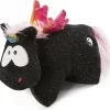 Nici 48412 Kuscheltierkissen Schwarzes Einhorn Rainbow Yin & Yang 40x30cm Plüsch