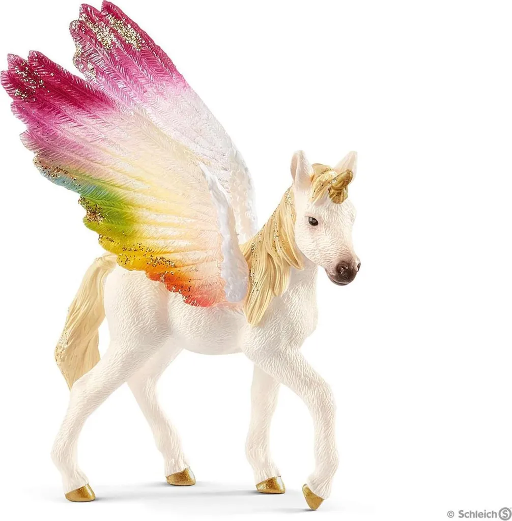 Schleich Geflügeltes Regenbogeneinhorn, Fohlen – Bild 2
