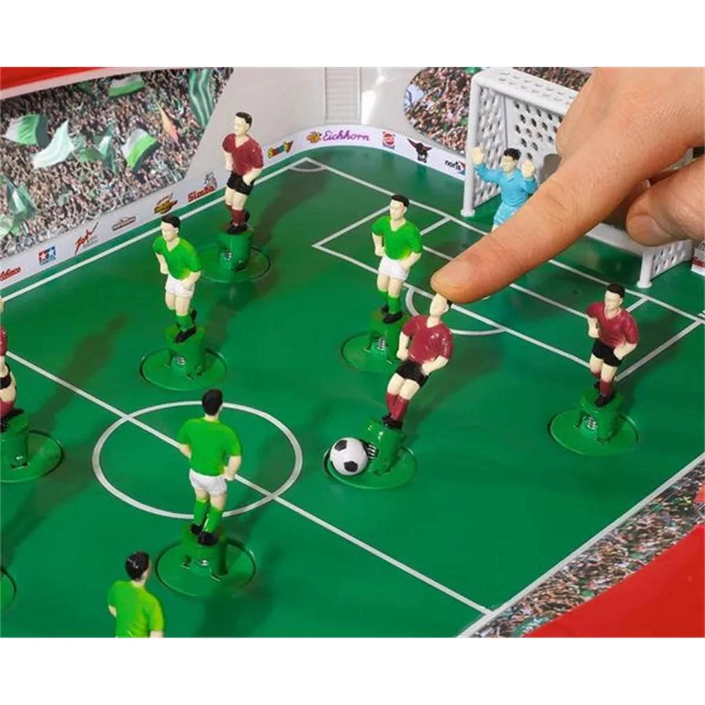Noris 606178712 Fußball Arena, Der Tischfußball Spaß Für Die Ganze Familie, Mit Toranzeige, Gesamtgröße 55 X 41 X 8 Cm, Ab 4 Jahren – Bild 5