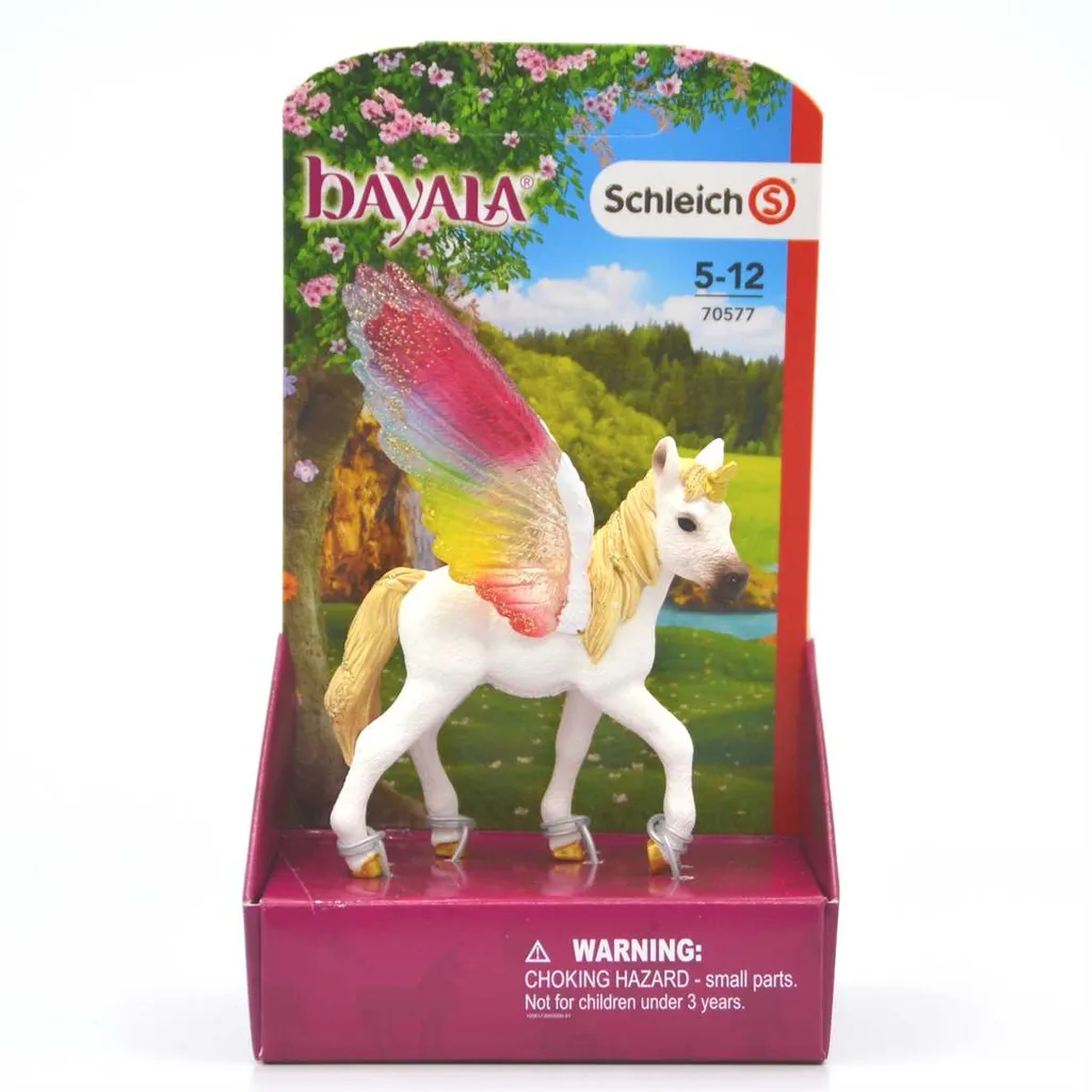 Schleich Geflügeltes Regenbogeneinhorn, Fohlen – Bild 4