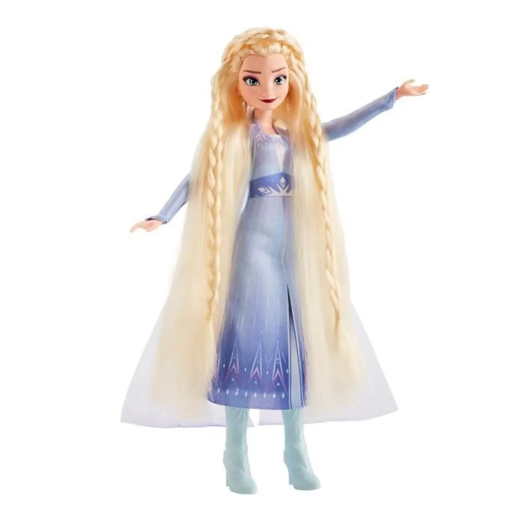 Hasbro E7002 Disney Frozen 2 Eiskönigin Elsa Flechtspaß Frisier Friseur Puppe – Bild 3
