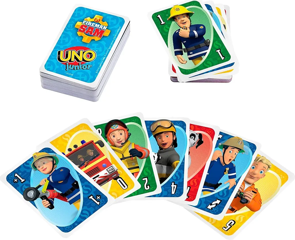 Mattel - UNO - Feuerwehrmann Sam Kartenspiel Gesellschaftsspiel – Bild 5