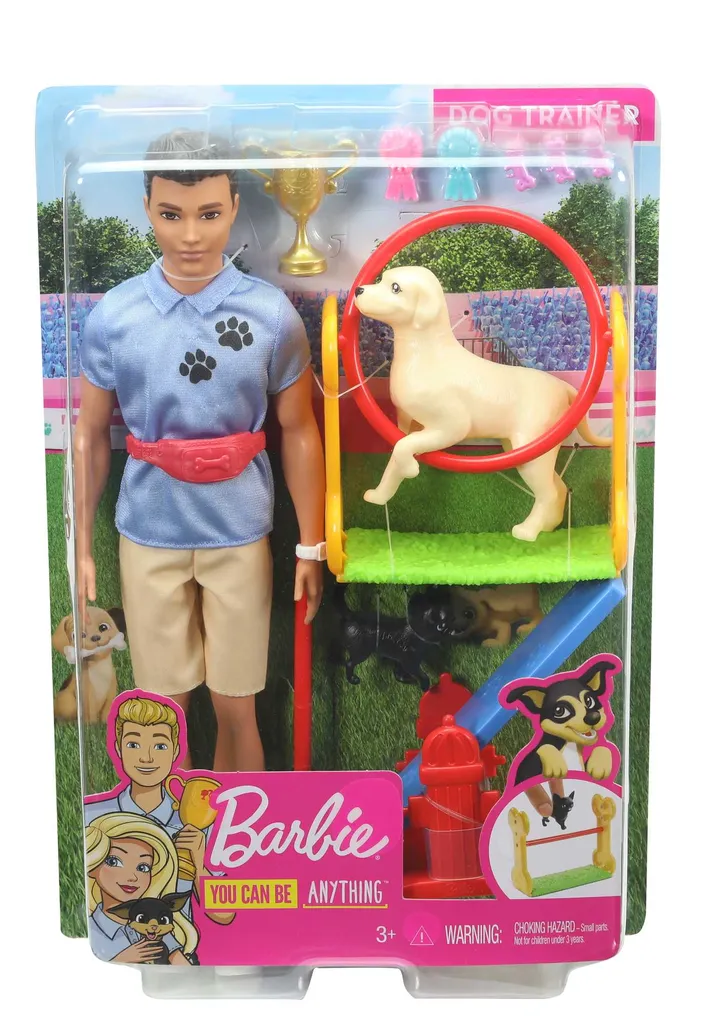 Barbie Ken Hundetrainer Spielset Puppe (brünett) Mit Zwei Hunden, Anziehpuppe – Bild 6