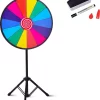 COSTWAY 24" Gluecksrad Spielzeug Farbe Rad Spiele Fuer Lotteriespiele, Wortspiele φ60cm
