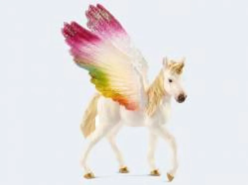 Schleich Geflügeltes Regenbogeneinhorn, Fohlen – Bild 3