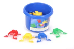 Frosch Hüpfspiel Geschicklichkeitsspiel 13 Tlg.