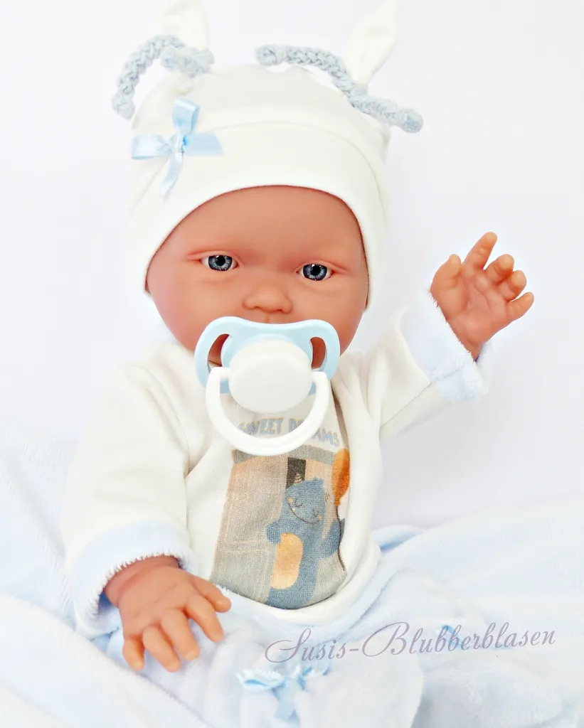 M. Llorens Jungen Babypuppe Bebito, 26 Cm Erstlingspuppe Festkörper Anatomisch – Bild 7