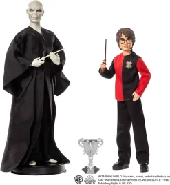 Harry Potter Geschenkset Für Sammler Mit Voldemort-Puppe Und Harry Potter-Puppe