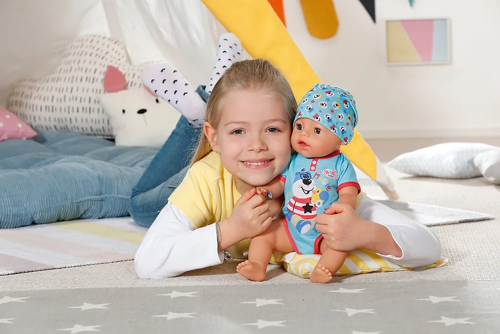 Zapf Creation 827963 BABY Born Magic Boy 43 Cm - Neu Mit Magischem Schnuller Und 10 Lebensechten Funktionen – Bild 2